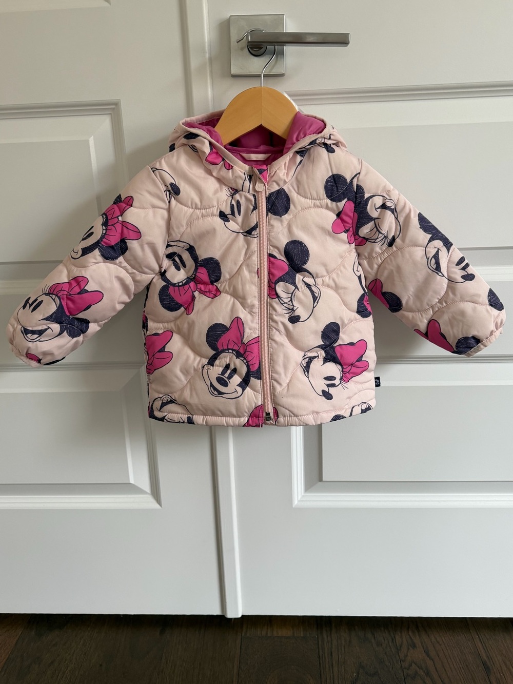 BABYGAP x Disney Minnie Mouse Puffer Jacket 18-24m ColdControl - Cherry Blossom